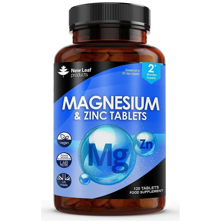 New Leaf Magnesium & Zinc High Strength - 120 Tablets