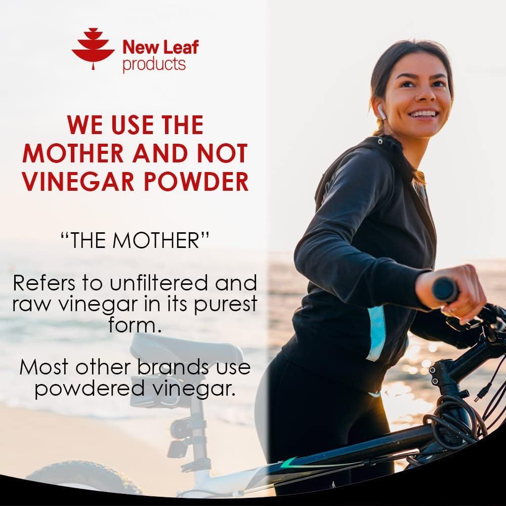 New Leaf Apple Cider Vinegar Vegan Gummies with The Mother High Strength - 30's