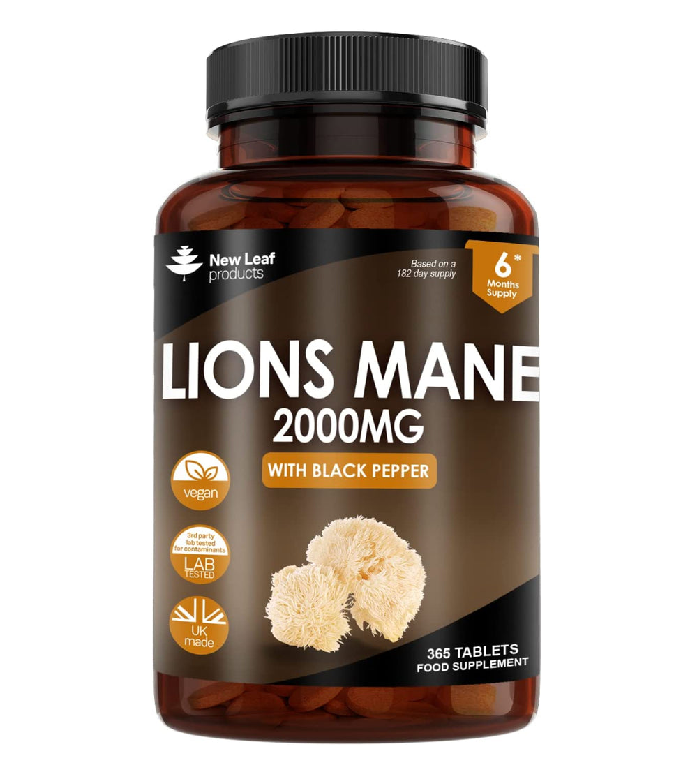 New Leaf Lions Mane - 365 Tablets