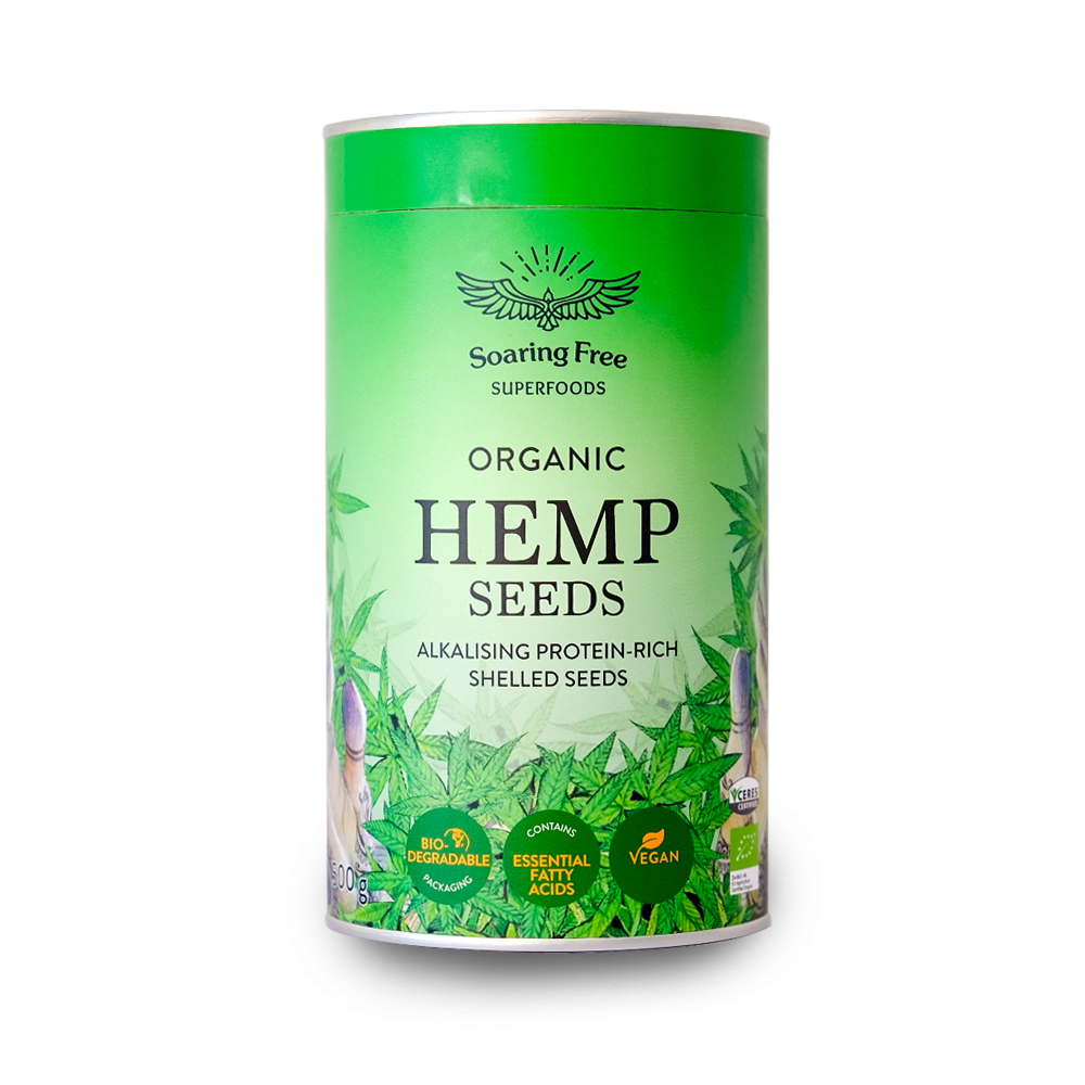 Soaring Free Superfoods Organic Hemp Seeds Shelled/Hulled