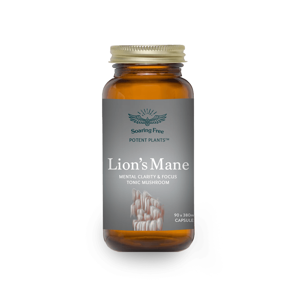 Soaring Free Potent Plants - Lion's Mane Mushroom Capsules - Vita Wellness