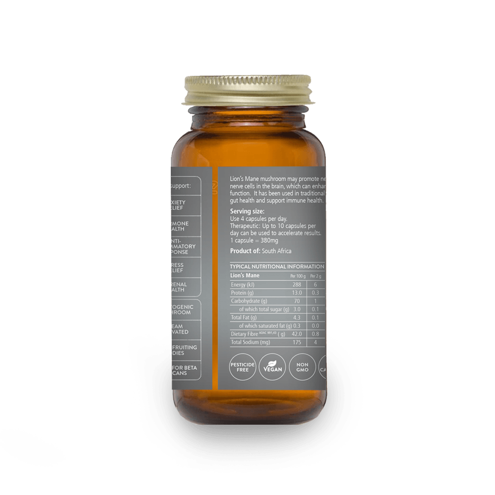 Soaring Free Potent Plants - Lion's Mane Mushroom Capsules - Vita Wellness