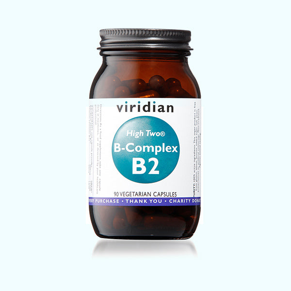 Viridian HIGH TWO Vitamin B2 with B-Complex - 90 Veg Caps
