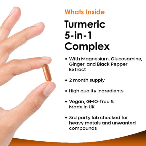 New Leaf Turmeric 5 in 1 Complex - 120 Capsules