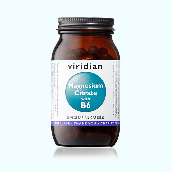 Viridian Magnesium Citrate (100mg) with B6 (25mg) - 90 Veg Caps