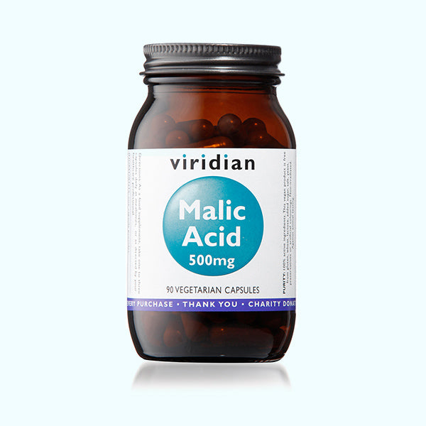 Viridian Malic Acid 500mg - 90 Veg Caps