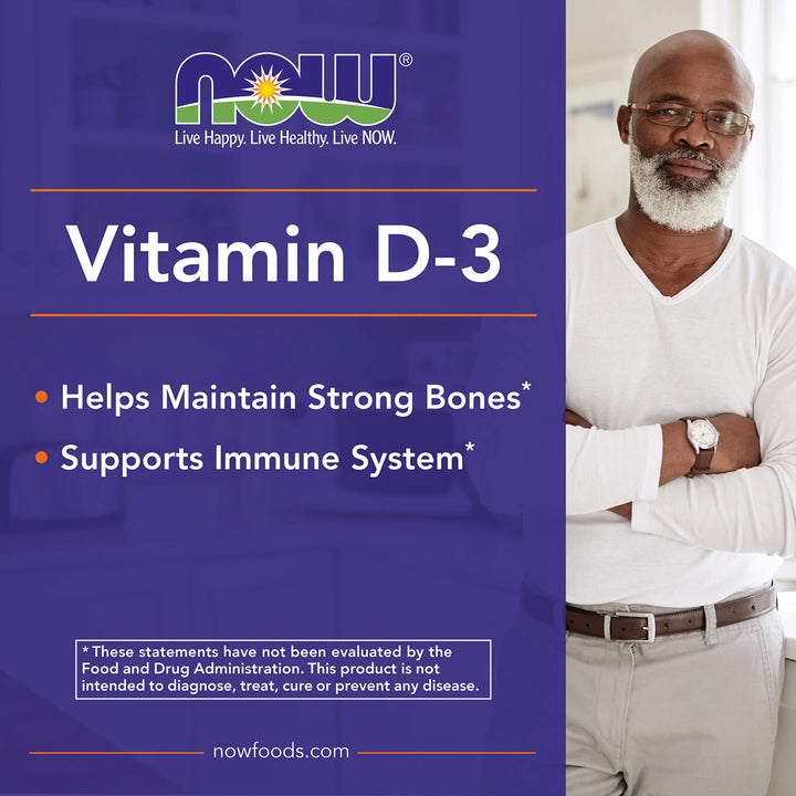 NOW Foods Vitamin D-3 5000 IU - 240 Softgels