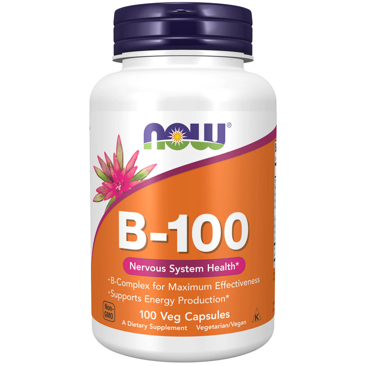 NOW Foods Vitamin B-100 - 100 Veg Capsules