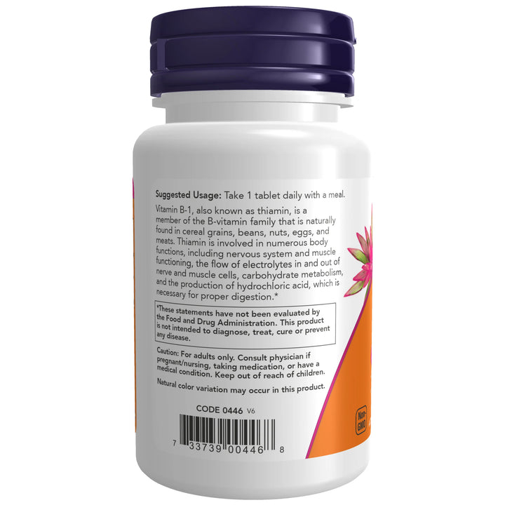 NOW Foods Vitamin B-1 100 mg - 100 Tablets