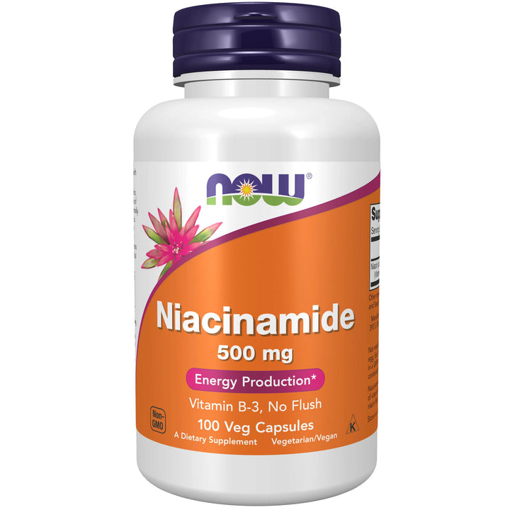 NOW Foods Niacinamide (B-3) 500 mg - 100 Veg Capsules