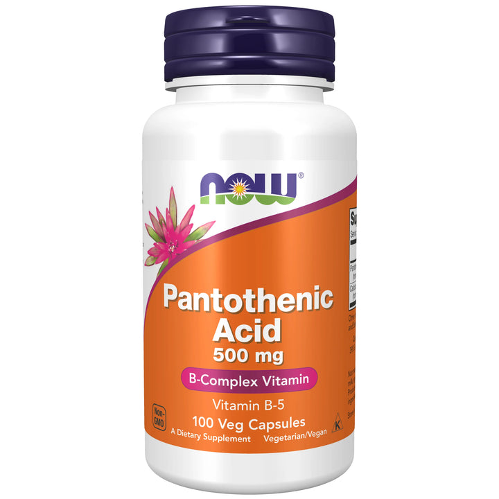 NOW Foods Pantothenic Acid 500mg - 100 Veg Capsules