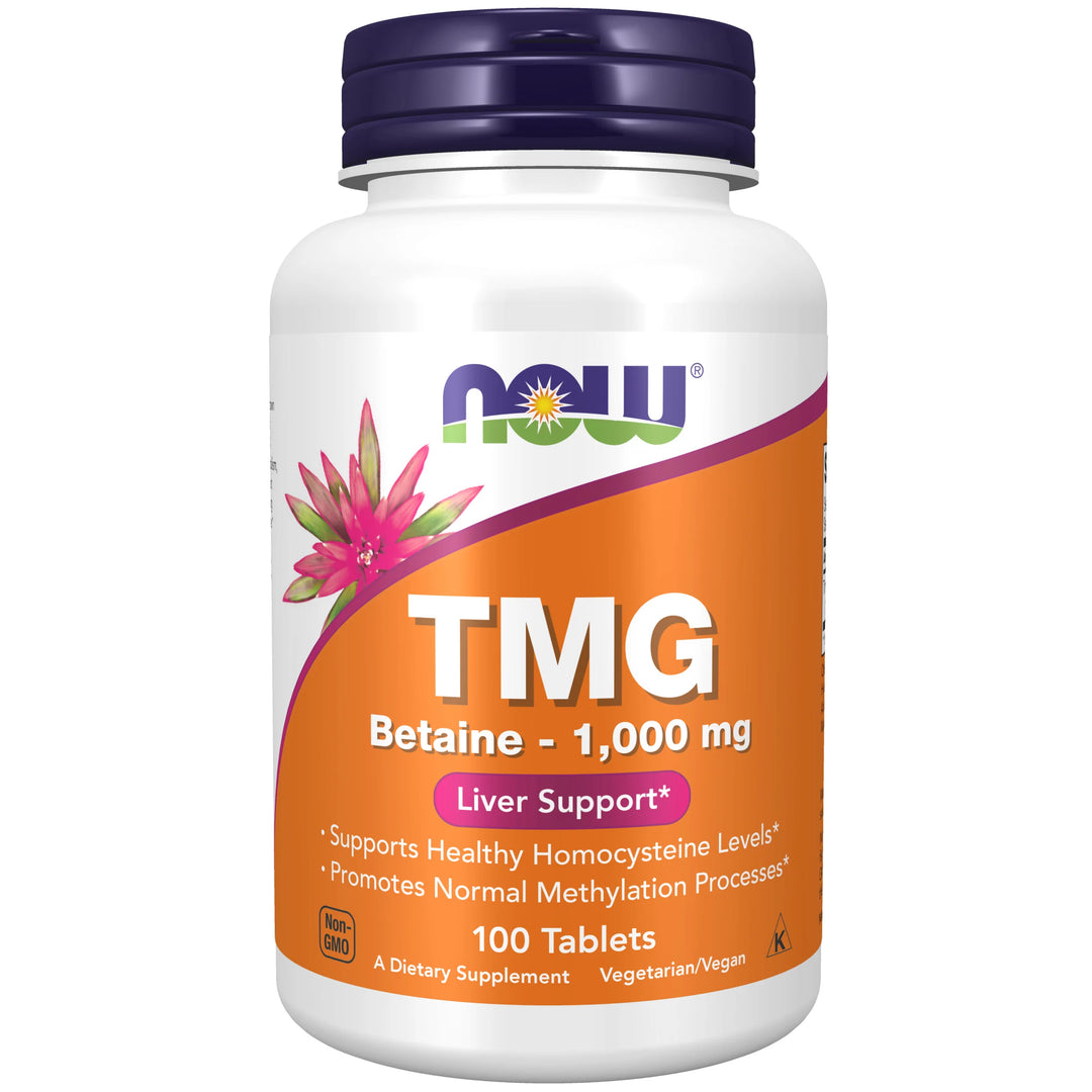 NOW Foods TMG Betaine 1000 mg - 100 Tablets