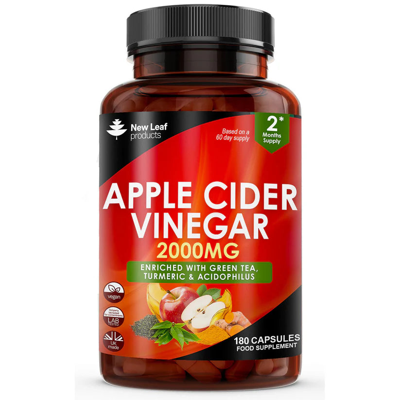 New Leaf Apple Cider Vinegar Complex High Strength - 180 Capsules