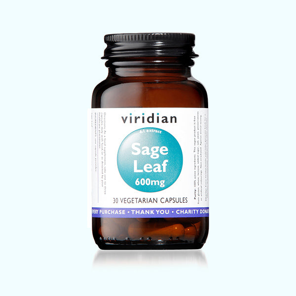 Viridian Sage Leaf Extract 600mg - 30 Veg Caps