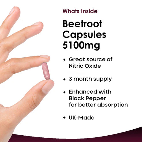 New Leaf Beetroot - 180 Capsules with Black Pepper