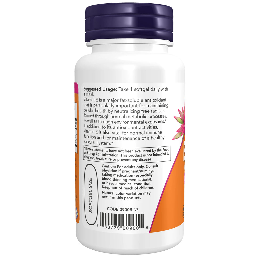 NOW Foods Vitamin E-1000 Mixed Tocopherols - 50 Softgels