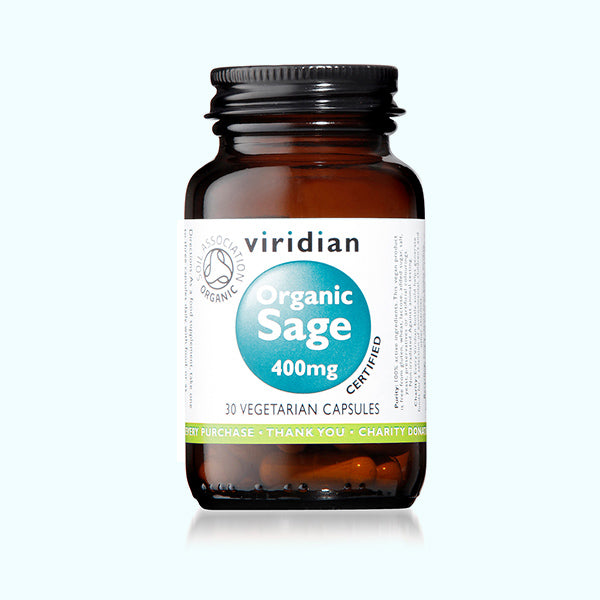 Viridian Organic Sage 400mg - 30 Veg Caps