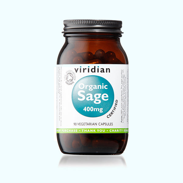 Viridian Organic Sage 400mg - 90 Veg Caps