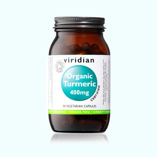 Viridian Organic Turmeric 400mg - 90 Veg Caps