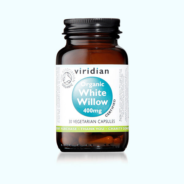 Viridian Organic White Willow 400mg - 30 Veg Caps
