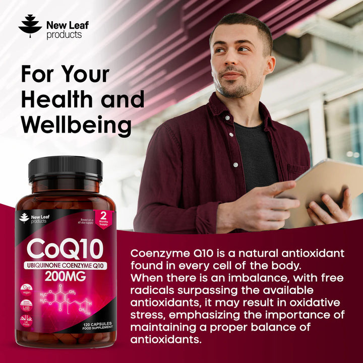 New Leaf CoQ10 Co Enzyme High Strength - 120 Capsules
