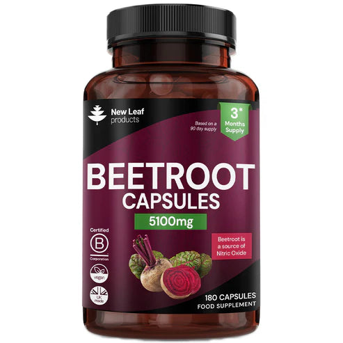 New Leaf Beetroot - 180 Capsules with Black Pepper