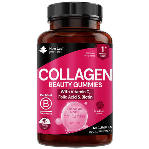 New Leaf Collagen Gummies Vitamin C, Folic Acid & Biotin - 60 Gummies