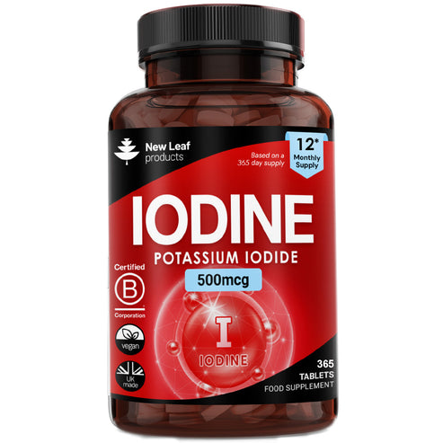New Leaf Iodine  Thyroid & Nervous System Support - 365 Tablets