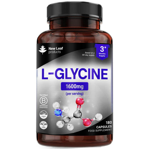 New Leaf L-Glycine - 180 Capsules