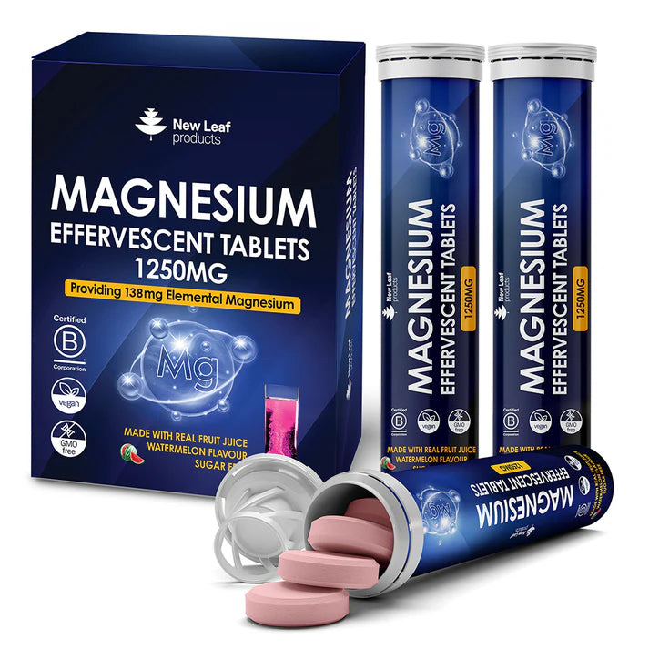 New Leaf Magnesium Effervescent - 60 Tablets (2 Months Supply)