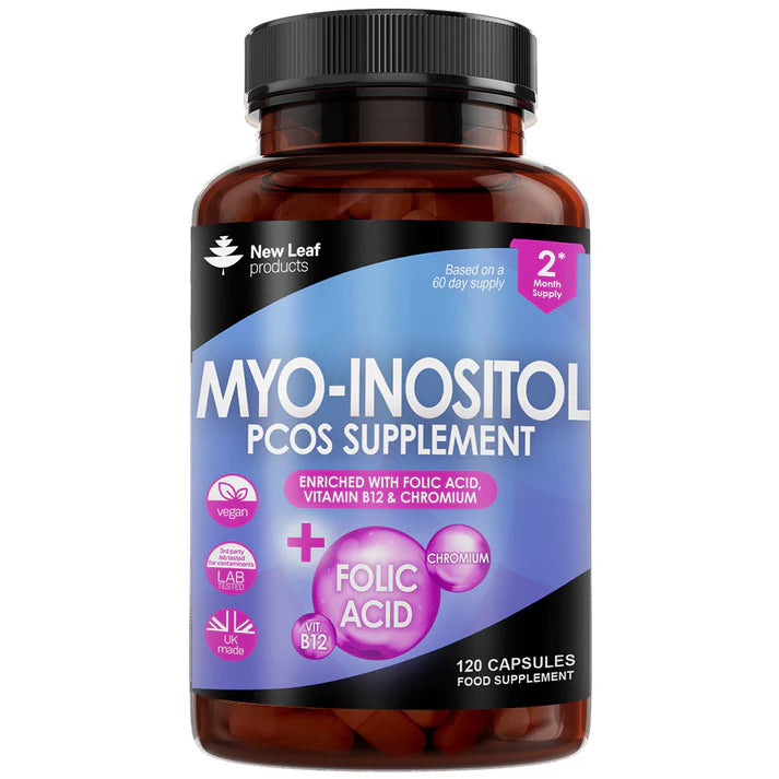 New Leaf Myo Inositol PCOS Supplement - 120 Capsules