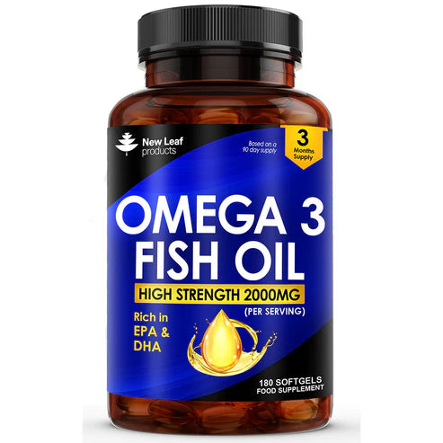 New Leaf Omega 3 Fish Oil - 180 Softgels