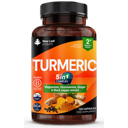 New Leaf Turmeric 5 in 1 Complex - 120 Capsules
