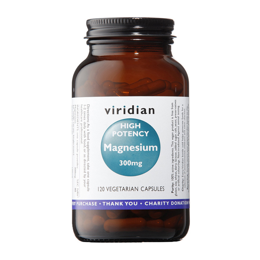 Viridian Hi-Potency Magnesium 300mg - 120 Veg Caps