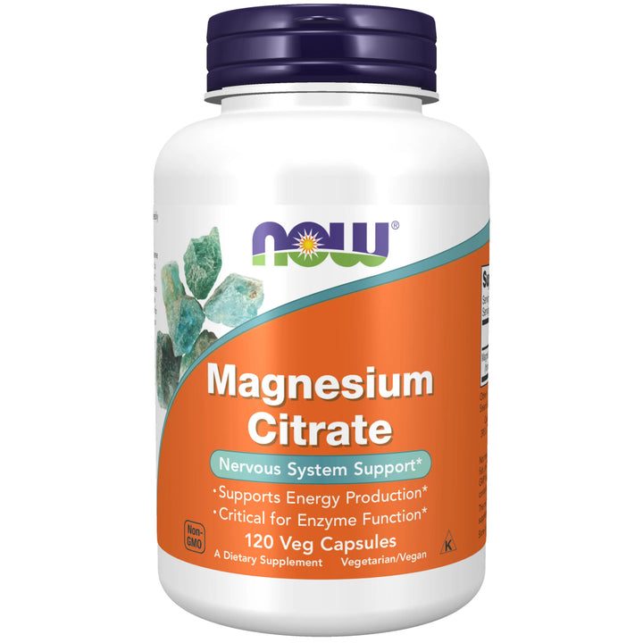 NOW Foods Magnesium Citrate - 120 Veg Capsules