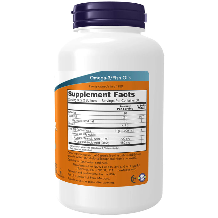 NOW Foods Super Omega EPA, Double Strength - 120 Softgels