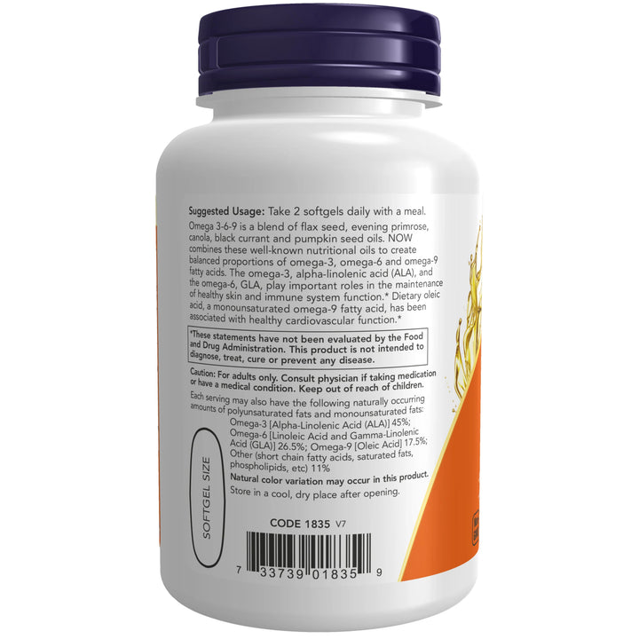 NOW Foods Omega 3-6-9 1000mg