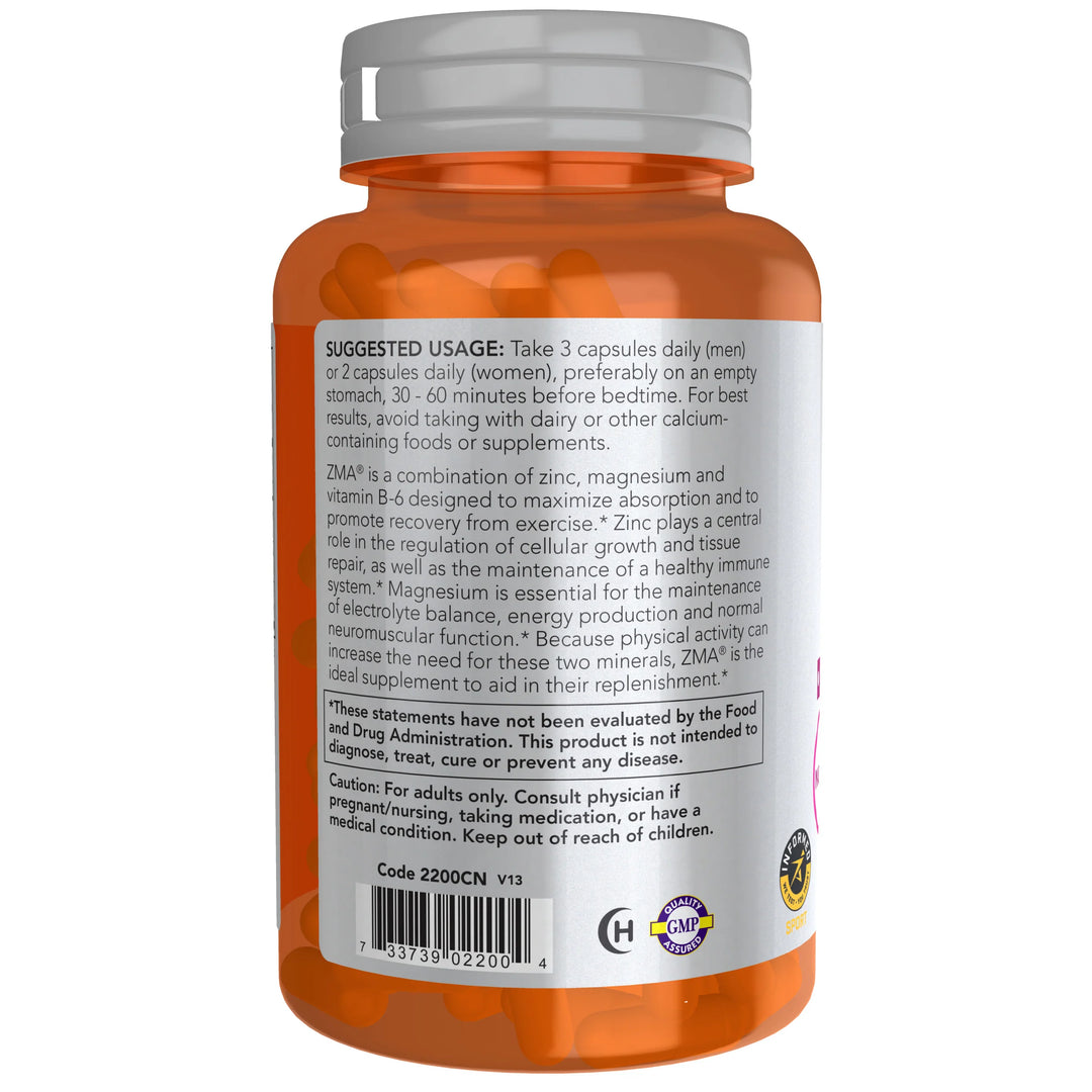 NOW Sports ZMA® - 90 Veg Capsules