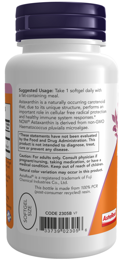 NOW Foods Astaxanthin 4 mg - 90 Softgels