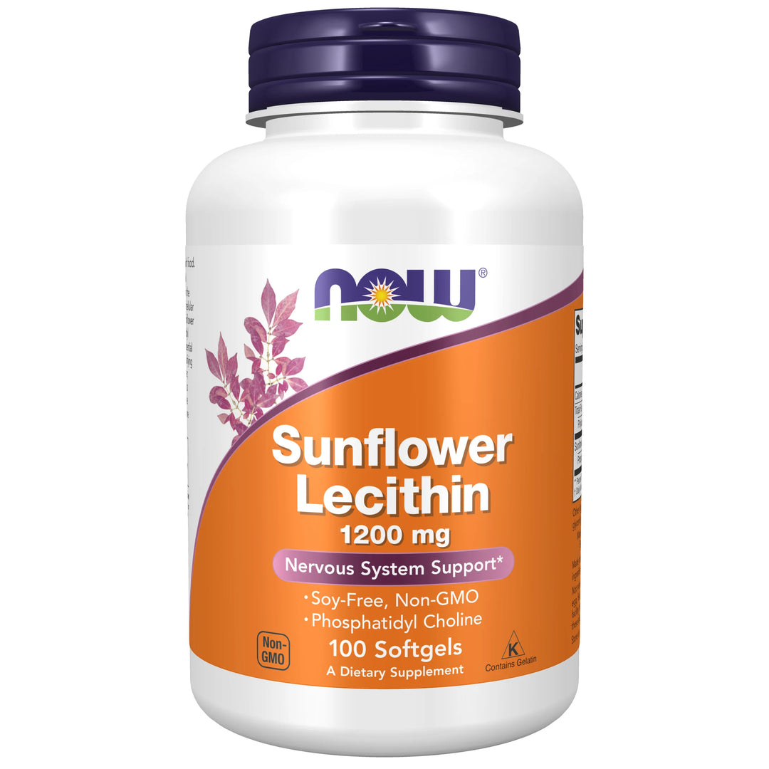 NOW Foods Sunflower Lecithin 1200 mg - 100 Softgels