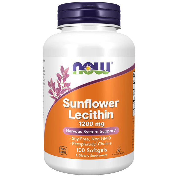 NOW Foods Sunflower Lecithin 1200 mg - 100 Softgels