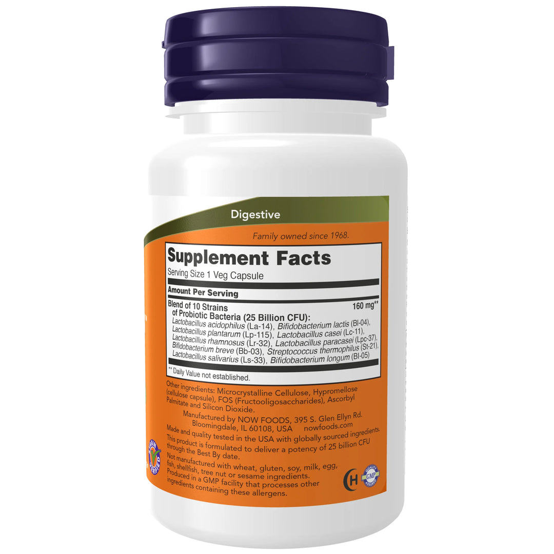 NOW Foods Probiotic-10™ 25 Billion - 30 Veg Capsules