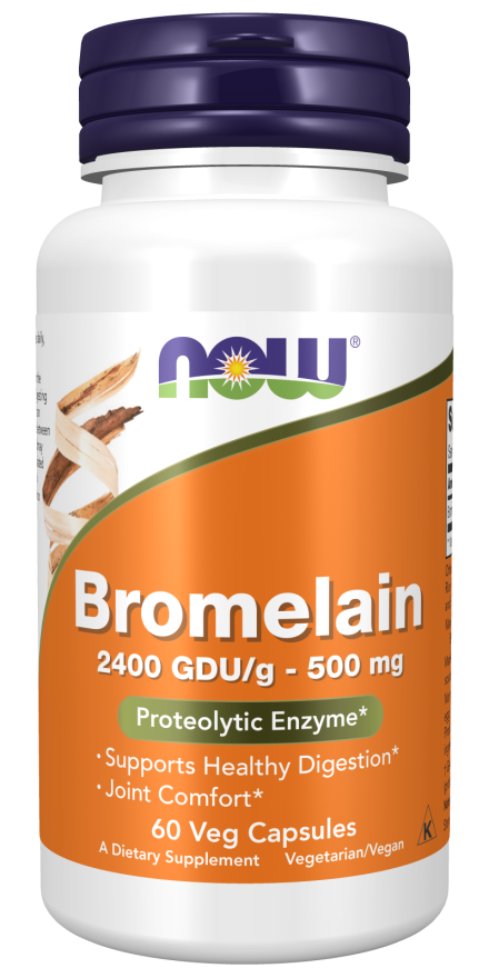 NOW Foods Bromelain 500 mg - 60 Veg Capsules