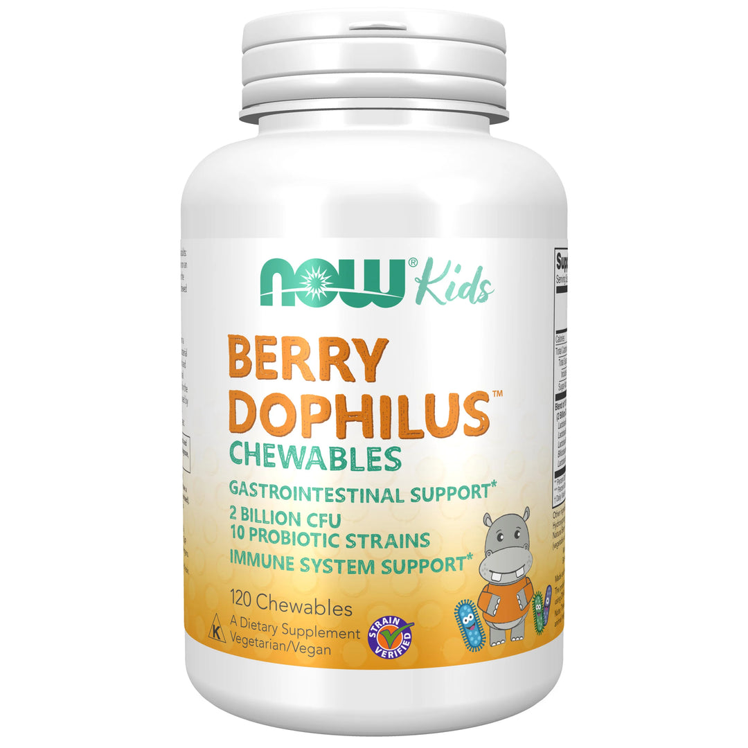 NOW Foods BerryDophilus Kids - 120 Chewables