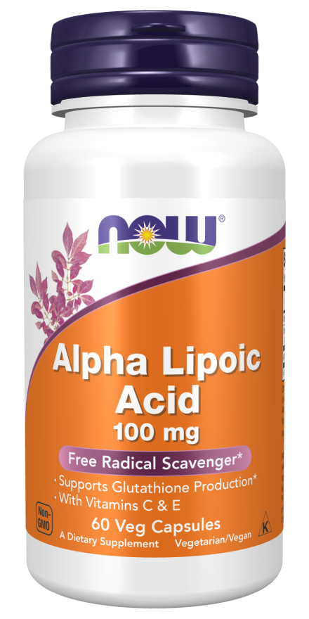 NOW Foods Alpha Lipoic Acid 100mg - 60 Veg Capsules