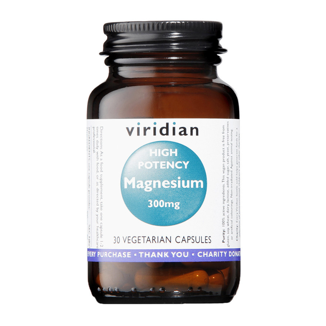 Viridian Hi-Potency Magnesium 300mg - 30 Veg Caps