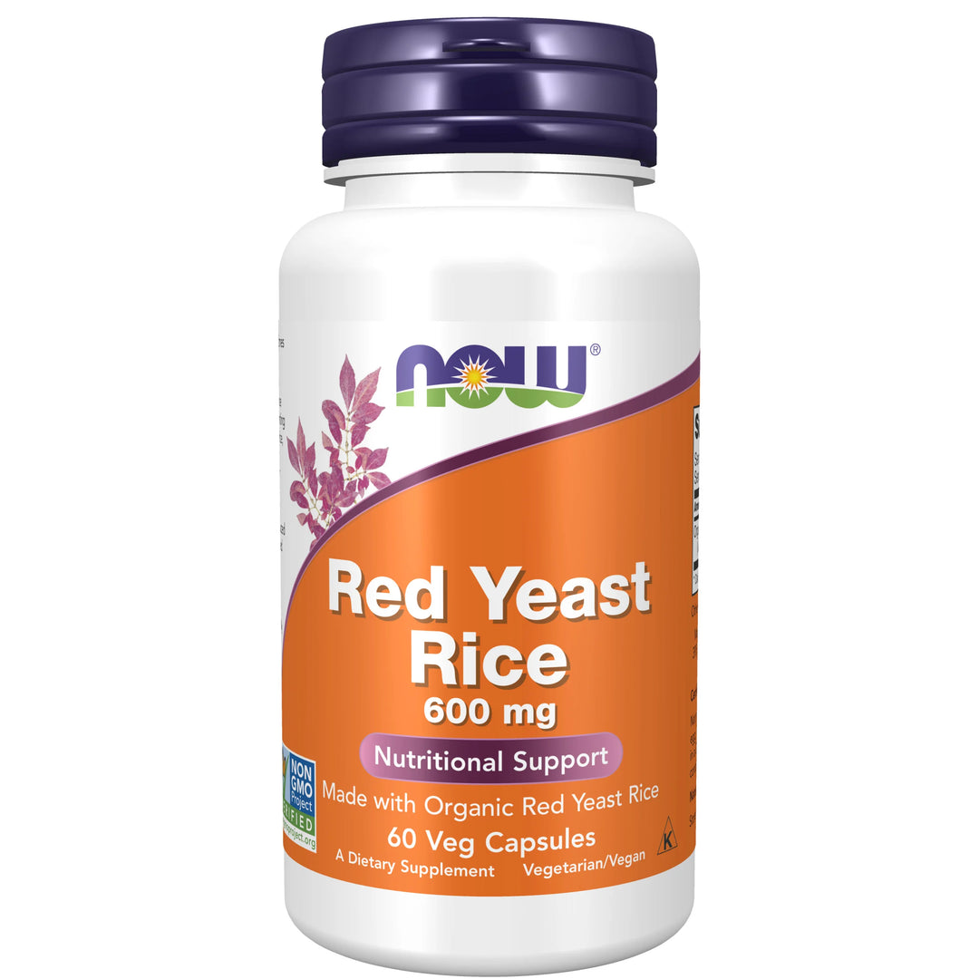 NOW Foods Red Yeast Rice 600 mg - 60 Veg Capsules