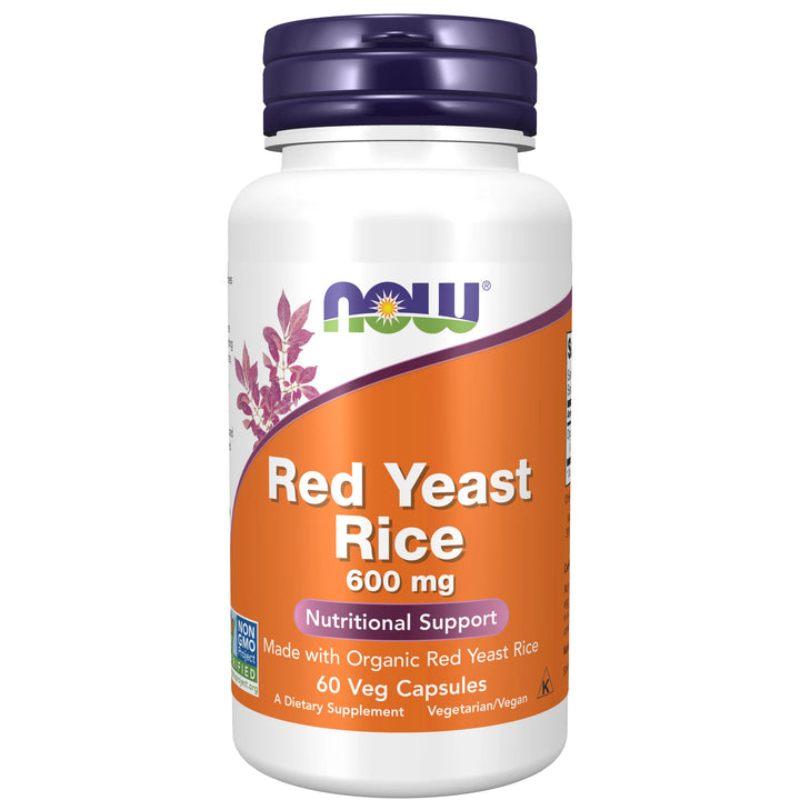 NOW Foods Red Yeast Rice 600 mg - 60 Veg Capsules