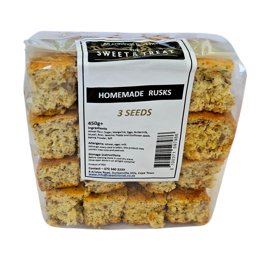 Sweet & Treat 3 Seeds Rusks | 450g