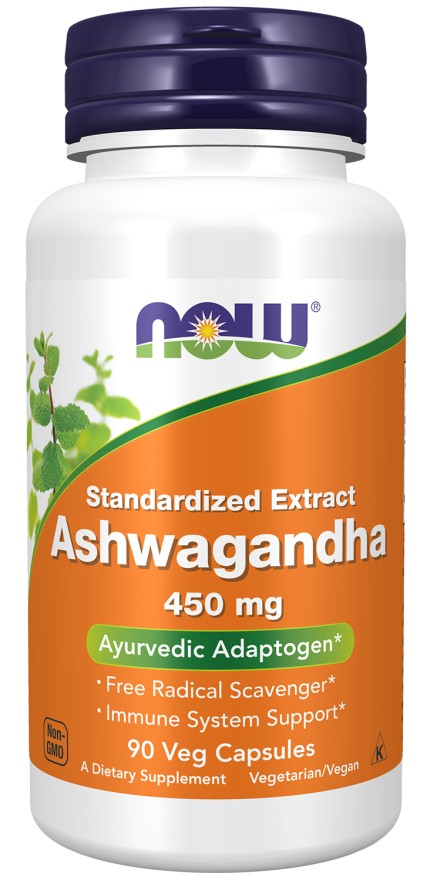 NOW Foods Ashwagandha 450 mg - 90 Veg Capsules